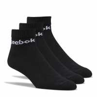 Reebok 3 Pack Ankle Socks Black Мъжки чорапи