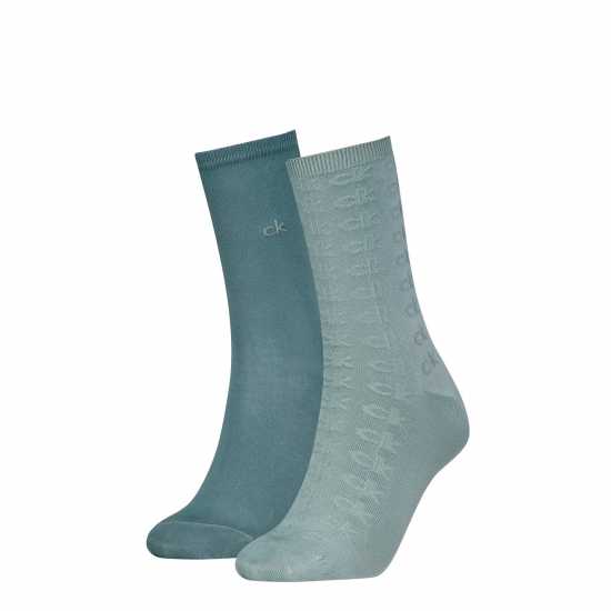 Calvin Klein Calvin Sock 2P Ld99 Зелено Комбо Дамски чорапи