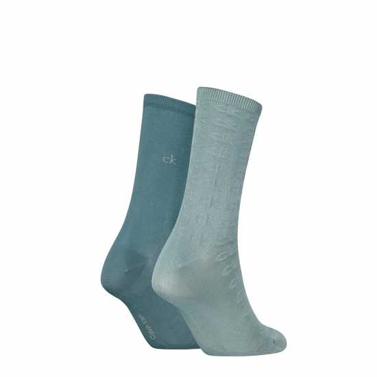 Calvin Klein Calvin Sock 2P Ld99 Зелено Комбо Дамски чорапи