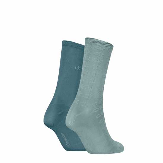Calvin Klein Calvin Sock 2P Ld99 Зелено Комбо Дамски чорапи