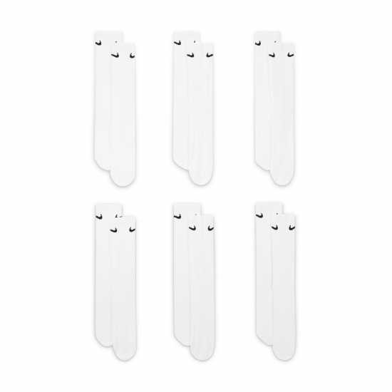 Nike 6Pk Crew Sox Jn00  