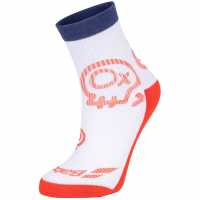Babolat Junior Graphic Socks Sn99 White/EstBlue Детски чорапи