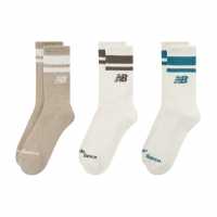 Мъжки Чорапи С Ластик 3Бр. Everyday Stripe Midcalf 3 Pack Crew Socks  