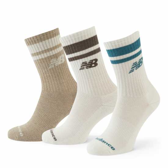 Мъжки Чорапи С Ластик 3Бр. Everyday Stripe Midcalf 3 Pack Crew Socks  