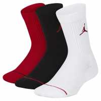 Air Jordan Jordan 3 Pack Crew Socks Infant's Тренировъчен червен 
