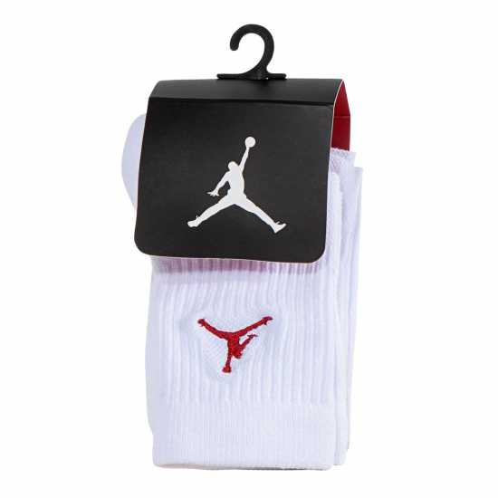 Детски чорапи Air Jordan 3 Pack Crew Socks Children's Бяло Air Jordan 3 Pack Crew Socks Children's Бяло Детски чорапи