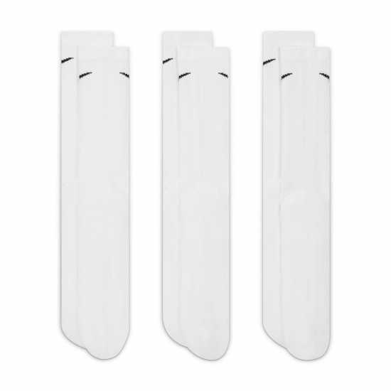 Мъжки чорапи Nike Мъжки Чорапи 3 Pack Crew Socks Mens Бяло/Черно Nike Мъжки Чорапи 3 Pack Crew Socks Mens Бяло/Черно Мъжки чорапи