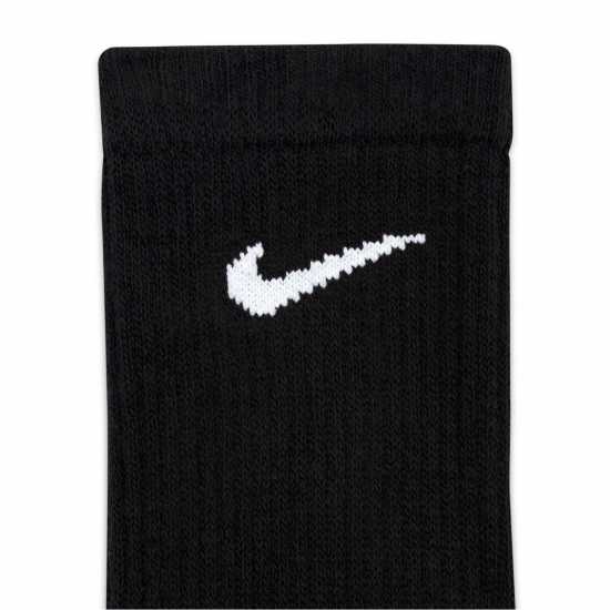 Мъжки чорапи Nike Мъжки Чорапи 3 Pack Crew Socks Mens Черно Nike Мъжки Чорапи 3 Pack Crew Socks Mens Черно Мъжки чорапи