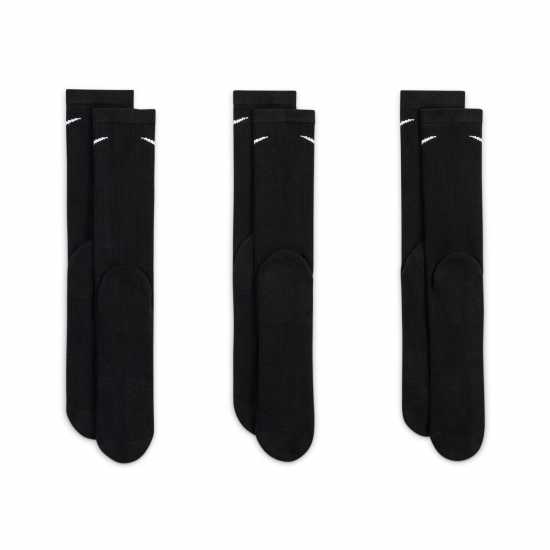 Мъжки чорапи Nike Мъжки Чорапи 3 Pack Crew Socks Mens Черно Nike Мъжки Чорапи 3 Pack Crew Socks Mens Черно Мъжки чорапи