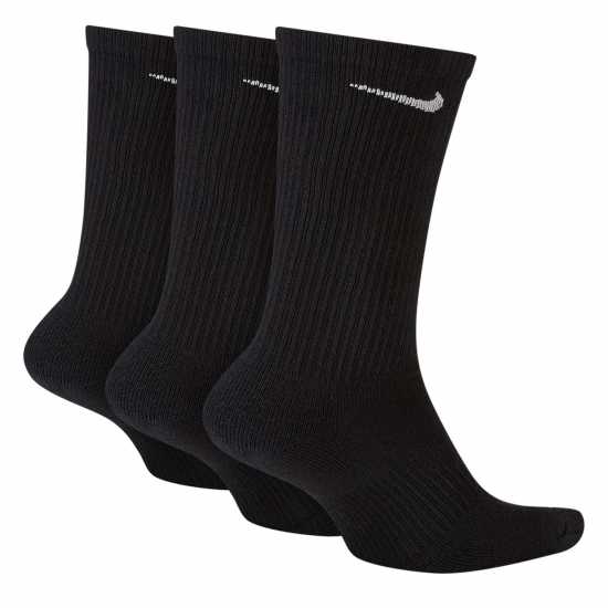 Nike Мъжки Чорапи 3 Pack Crew Socks Mens Black/White 