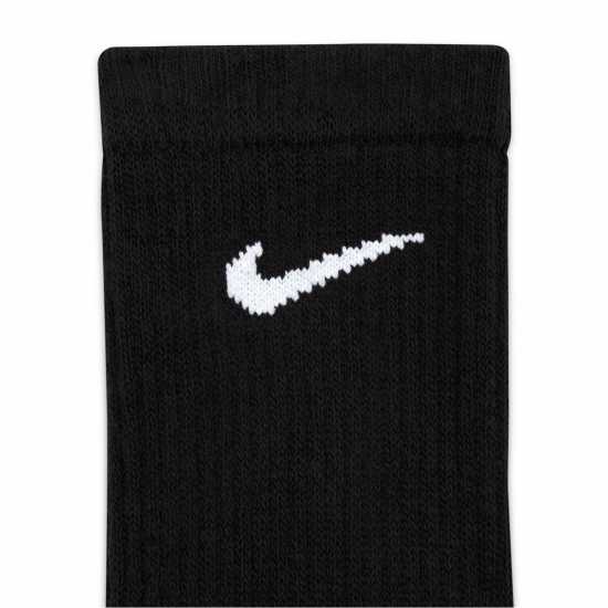 Nike Мъжки Чорапи 3 Pack Crew Socks Mens Black/White 