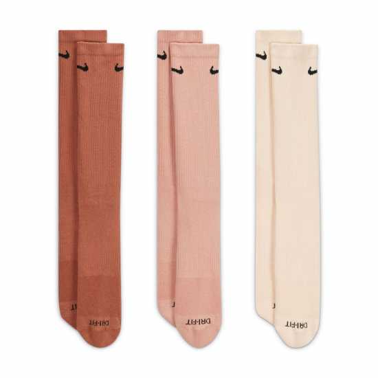 Nike Мъжки Чорапи 3 Pack Crew Socks Mens MULTI-COLOR Мъжки чорапи