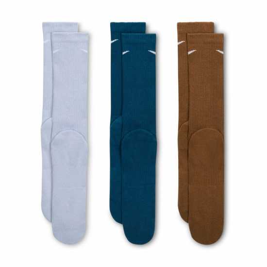 Nike Мъжки Чорапи 3 Pack Crew Socks Mens Nike Мъжки Чорапи 3 Pack Crew Socks Mens