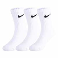 Nike Pack Dri-Fit Crew Socks White Детски чорапи