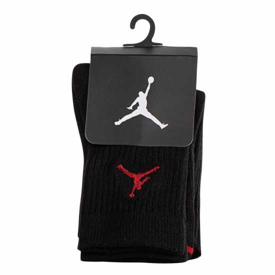 Детски чорапи Мъжки Чорапи С Ластик 3Бр. Air Jordan 3 Pack Crew Socks Juniors Черно Мъжки Чорапи С Ластик 3Бр. Air Jordan 3 Pack Crew Socks Juniors Черно Детски чорапи