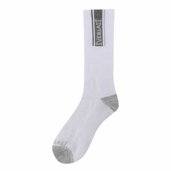 Мъжки чорапи Everlast 6Pk Crew Sock Mens Бял Висящ Everlast 6Pk Crew Sock Mens Бял Висящ Мъжки чорапи