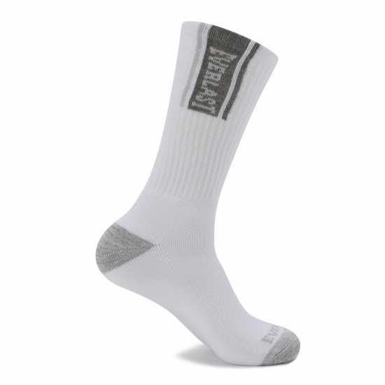 Мъжки чорапи Everlast 6Pk Crew Sock Mens Бяла чанта Everlast 6Pk Crew Sock Mens Бяла чанта Мъжки чорапи