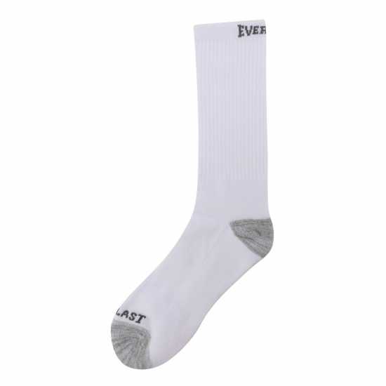 Everlast 6Pk Crew Sock Mens White Bag - Мъжки чорапи