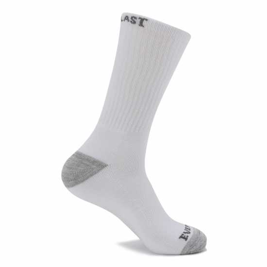 Мъжки чорапи Everlast 6Pk Crew Sock Mens Бяла чанта Everlast 6Pk Crew Sock Mens Бяла чанта Мъжки чорапи