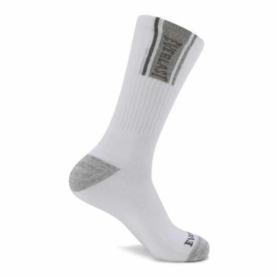 Мъжки чорапи Everlast 6Pk Crew Sock Mens Бяла чанта Everlast 6Pk Crew Sock Mens Бяла чанта Мъжки чорапи