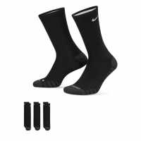 Nike Everyday Max Cushioned Training Crew Socks (3 Pairs) Black Дамски чорапи