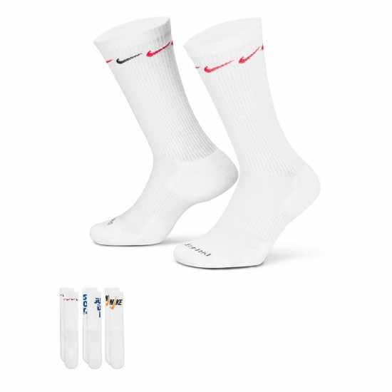 Nike Everyday Plus Cushioned Crew Socks (3 Pairs) Nike Everyday Plus Cushioned Crew Socks (3 Pairs)