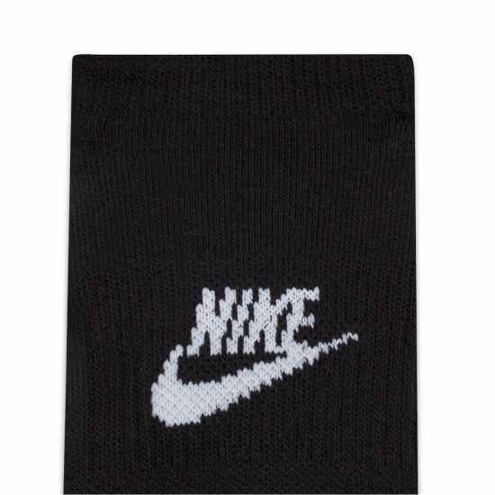 Nike Plus Cushioned  Footie 3Pk Socks Black/White Мъжки чорапи