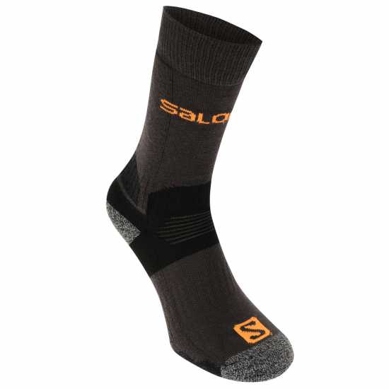 Salomon Midweight 2 Pack Mens Walking Socks Black/Red Мъжки чорапи
