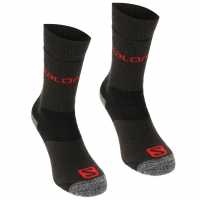 Salomon Heavyweight 2 Pack Walking Socks Mens Black/Blue Мъжки чорапи