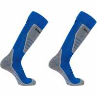 Salomon Aces 2 Pack Ski Socks Mens Синьо 