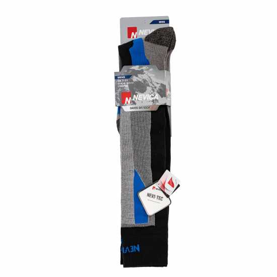 Nevica Davos 2Pk Socks Mens Black Мъжки чорапи