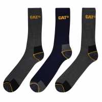 Caterpillar 3Бр. Опаковка Мъжки Чорапи Work Socks 3 Pack Mens Navy/Char/Char Мъжки чорапи
