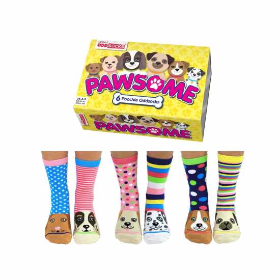 United Oddsocks Pawsome Poochie Sock Gift Set  Мъжки чорапи