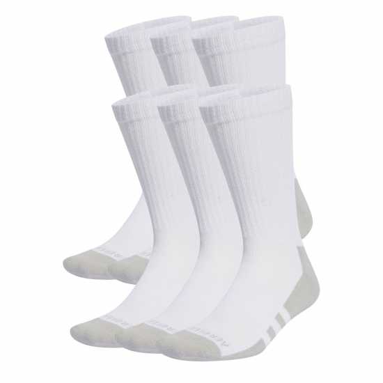 Детски чорапи Adidas Aeroready Crew 6 Pack Socks Junior Бяло/Сиво Adidas Aeroready Crew 6 Pack Socks Junior Бяло/Сиво Детски чорапи