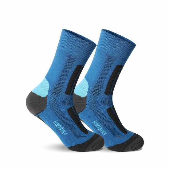 Karrimor 2Pk Trekking Socks Ladies Синьо Дамски чорапи