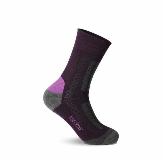Karrimor 2Pk Trekking Socks Ladies Лилаво Дамски чорапи
