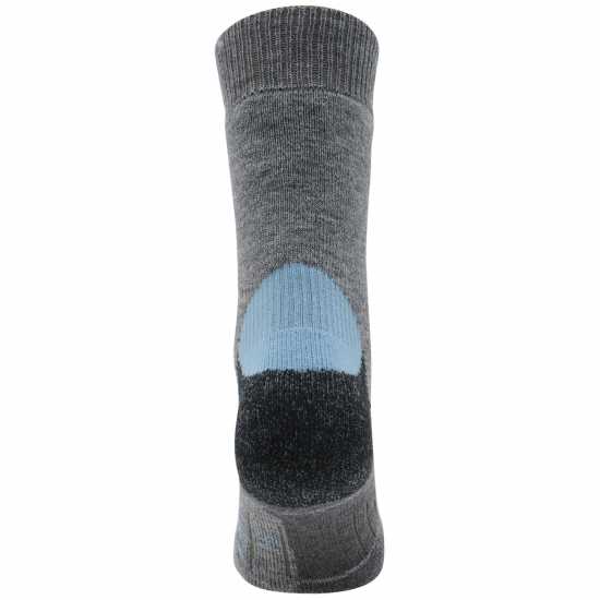 Детски Туристически Чорапи Karrimor 2Pk Trekking Socks Juniors Grey/Sky Детски чорапи