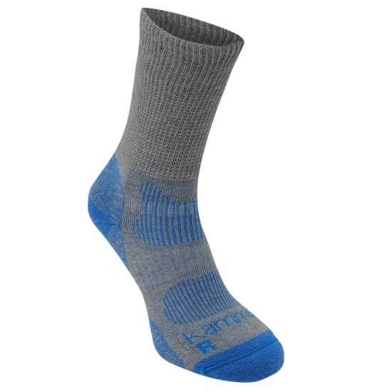 Дамски чорапи Karrimor Merino Fibre Lightweight Walking Socks Ladies Сиво/Синьо Karrimor Merino Fibre Lightweight Walking Socks Ladies Сиво/Синьо Дамски чорапи