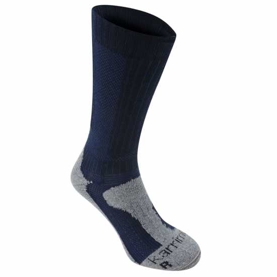Karrimor Merino Fibre Midweight Walking Socks Ladies Navy/Grey Дамски чорапи