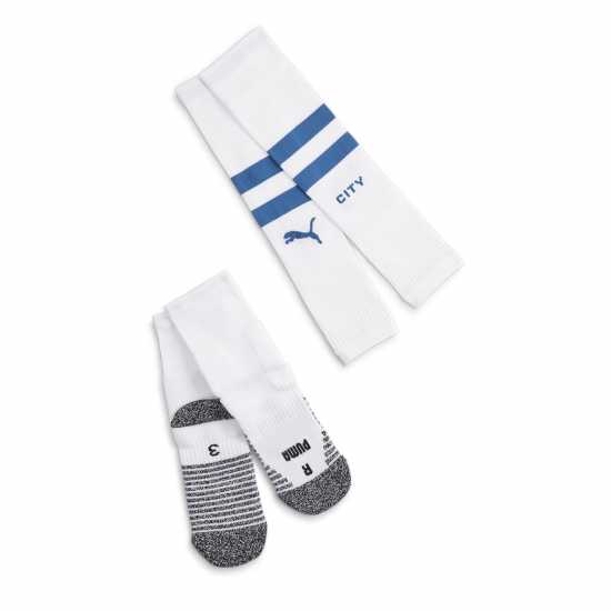 Puma Team Mcfc Sleeve Socks Promo Football Sock Mens Puma Team Mcfc Sleeve Socks Promo Football Sock Mens