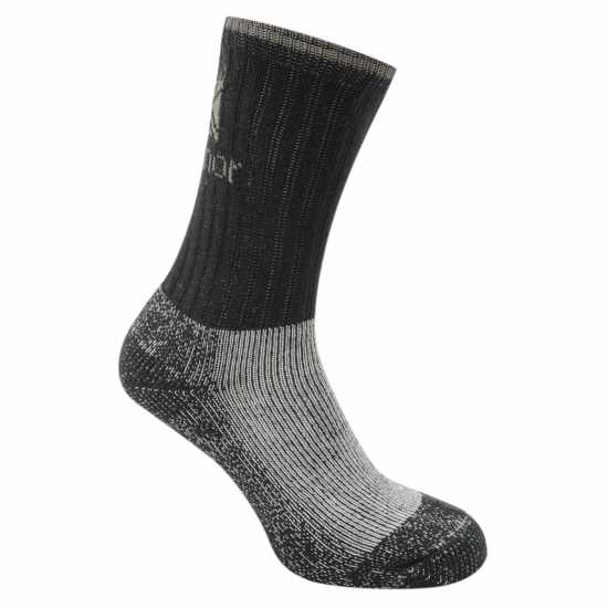 Karrimor Midweight Boot Sock 3 Pack Mens Black Мъжки чорапи