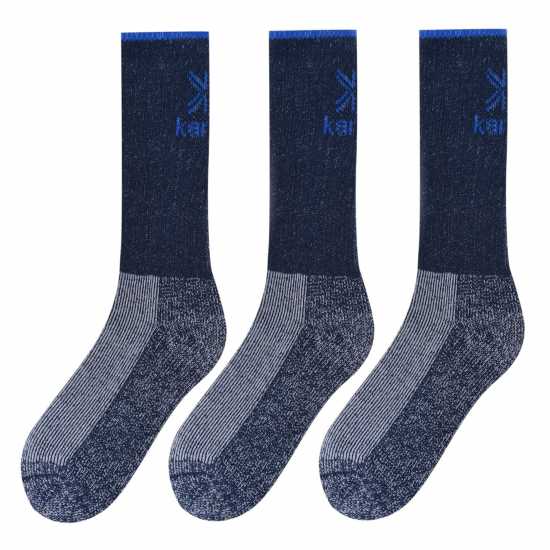 Karrimor Heavyweight Boot Sock 3 Pack Mens Морска синьо Мъжки чорапи