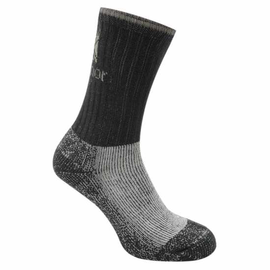Karrimor Heavyweight Boot Sock 3 Pack Mens Черно Мъжки чорапи