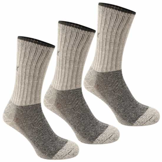 Мъжки чорапи Karrimor Heavyweight Boot Sock 3 Pack Mens Бежово Karrimor Heavyweight Boot Sock 3 Pack Mens Бежово Мъжки чорапи
