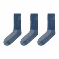 Karrimor Midweight Boot Sock 3 Pack Mens Blue Мъжки чорапи