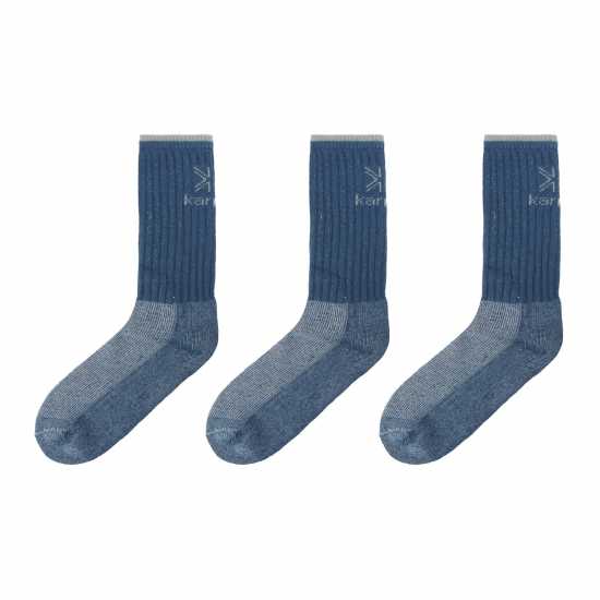 Karrimor Heavyweight Boot Sock 3 Pack Mens Синьо Мъжки чорапи