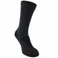 Karrimor Мъжки Дебели Вълнени Чорапи Мерино Вълна Merino Fibre Midweight Walking Socks Mens Charcoal/Black Мъжки чорапи