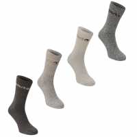 Gelert Туристически Чорапи Walking Boot Socks 4 Pack Mens Brown Мъжки чорапи