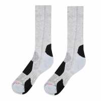 Karrimor 2 Чифта Мъжки Туристически Чорапи Walking Sock 2 Pack Mens Grey Мъжки чорапи
