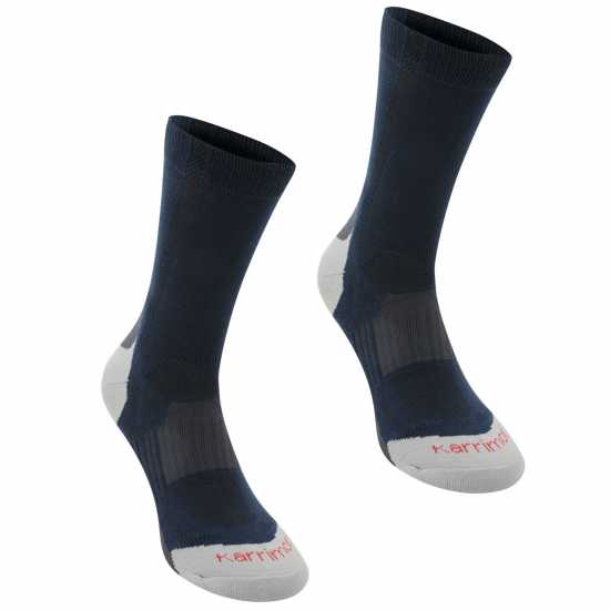 Мъжки чорапи Karrimor 2 Pack Walking Sock Mens Морска синьо Karrimor 2 Pack Walking Sock Mens Морска синьо Мъжки чорапи